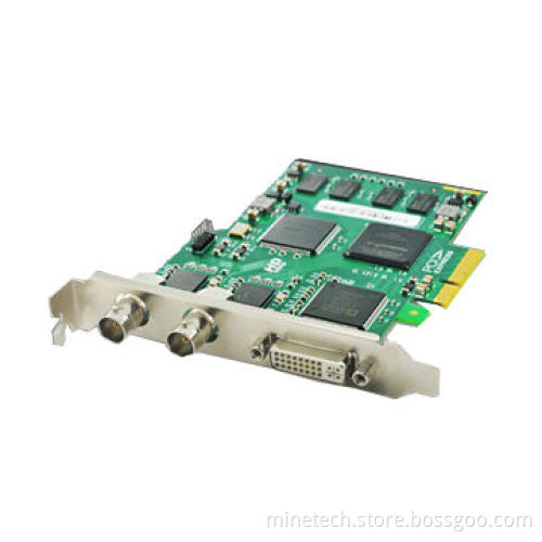 PCI-E HDMI capture card, 2 BNC interface, DVI-I interface (connect HDMI, VGA and YPbPr)